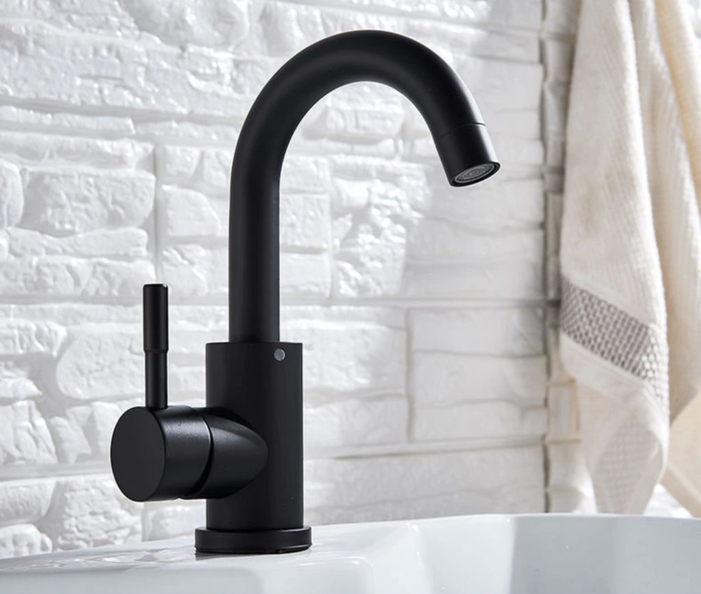 Čierna umývadlová batéria s minimalistickým dizajnom – HW21