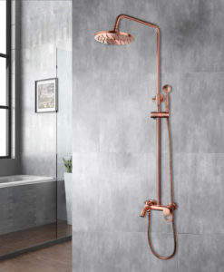 Ružovo-zlatý sprchový set - RG5