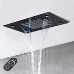 LED Stropná Sprcha S304 - Čierna