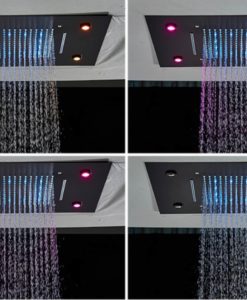 LED Stropná Sprcha S304 - Čierna