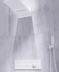 Trendový sprchový set biela