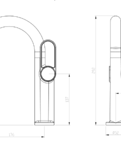 Elegantná kúpeľňová batéria - Sipuo