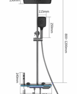 Futuristický luxusný sprchový set - Vettera