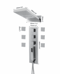 Chrómový sprchový set – Zappori