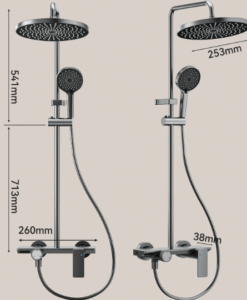 Sprchový set s vodopádovým výtokom – Aarnavo
