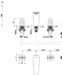 Vaňová batéria s ručnou sprchou – Branvilo