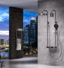 Grafitový sprchový set - Sumkaari