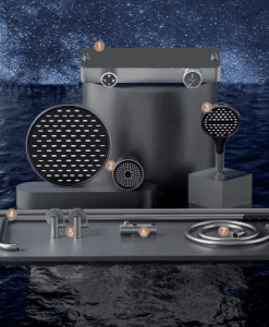 Grafitový sprchový set - Sumkaari